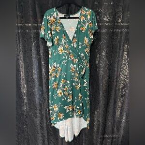 High Low Wrap Dress